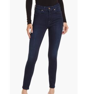 Good American Good Legs High Rise Skinny Jeans (Dark Blue Wash) (Size 6/28)